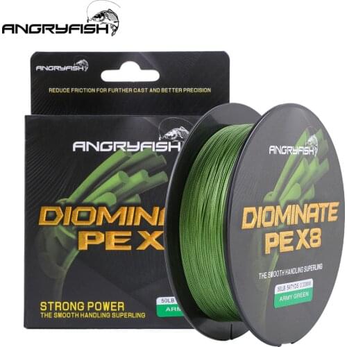Angryfish A-braid 500 Meters 8X Braided Fishing Line 8 Colors Super Strong PE Line Strong endurance