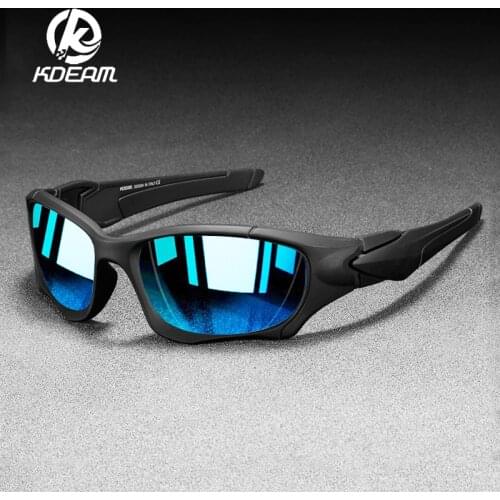 KDEAM Outdoor Sport Polarized Sunglasses for Men Fishing Mirror Goggles Classic UV400 Shield Sun Glasses Women Men oculos de sol
