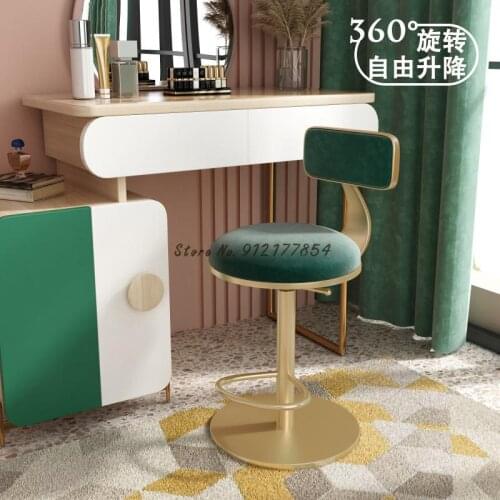 Makeup stool ins Nordic dressing chair simple dressing table stool chair girls cute bedroom net red dressing stool
