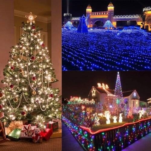 AU Plug Super Bright LED String Fairy Lights 100 to 800LEDs Christmas Tree Lights Party and Home LED Decorative Lamps 220V