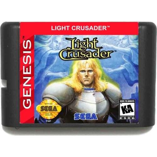 Light Crusader 16 bit MD Game Card For Sega Mega Drive For Genesis