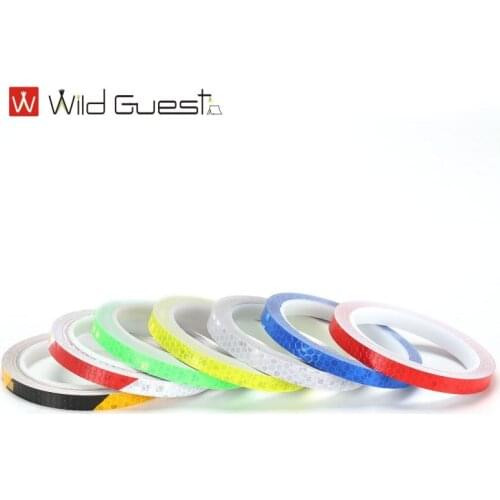 7 Colour Bike Reflective Stickers Cycling Fluorescent Reflective Tape Bicycle Adhesive Tape Safety Decor Sticker Accessories