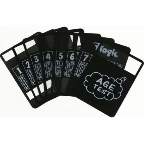 Magic Tricks Classic Toys Age Perspective Card Magic Show Age Test Card Magic Props Stage Street Close-Up YH1796