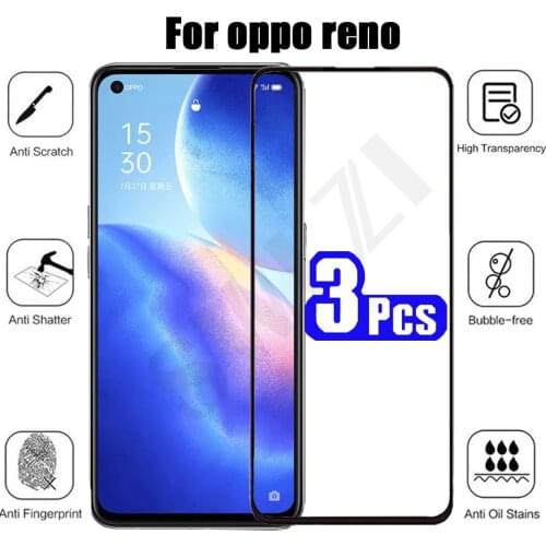 3/5Pcs Film for OPPO Reno Z 5 lite 4G 5K 5F 5Z 4 SE 4Z 5G 4F 3 pro plus 2 2Z 2F 10X ZOOM A Tempered Glass phone screen protector
