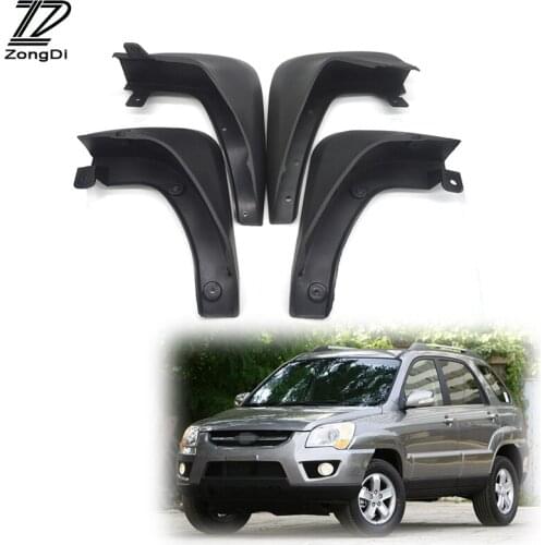 ZD Car Mudflaps Fit For 2004 2005 2006 2007 2008 2009 2010 KIA Sportage W/O Cladding Accessories Front Rear Mudguards Fenders