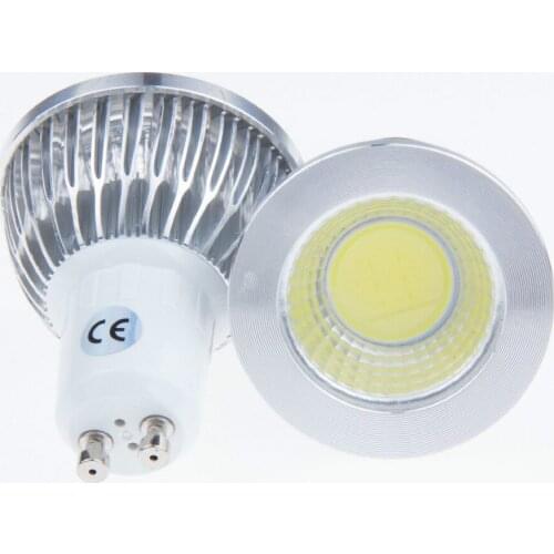 10 pieces led bulb light GU10 socket 5w 6w cob spotlight AC 110v 220v 3000K 4000K 6500K warm white nature white white led lamp