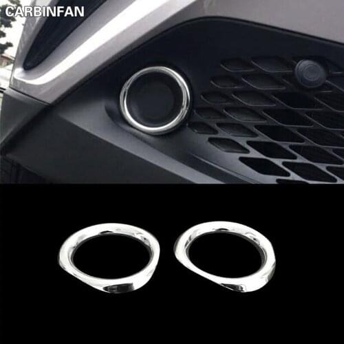 Abs chrome front fog lights fog lamp cover trim exterior accessories 2Pcs/Set For toyota C-HR CHR 2017