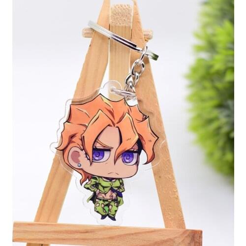 JoJos Bizarre Adventure Keychain Hot Anime Keyring WL0471