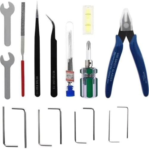 3D Printer Parts 3D Printing Model Add-on Tool Kit Removal Tool Clean Nozzle Filament Needle For 3D Print Model Filament PLA ABS