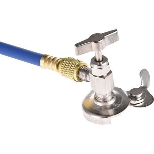 Car Air Conditioning Repair Tool Universal Bottle Opener Air Conditioner Tube With Quick Release Refrigerant Connector Cold Pres