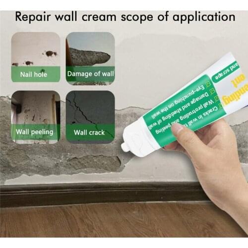 Wall Repair Cream 30/130g No Trace Crack Waterproof Damage White Latex Painting Wall Mending Agent Wall Repair Artifact for Home