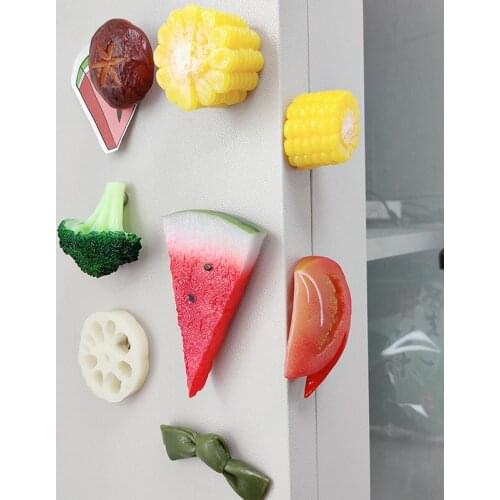 Fridge Magnet New Interesting Refrigerator Magnet Simulation Vegetable and Fruit Three-dimensional Refrigerator Magnet Lovely