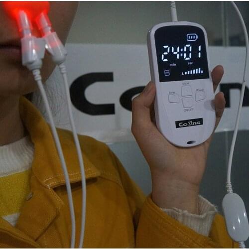 Body Massage Machine Nose Rhinitis Sinusitis Cure Therapy Massage Hay Fever Low Frequency Pulse Laser Nose Health