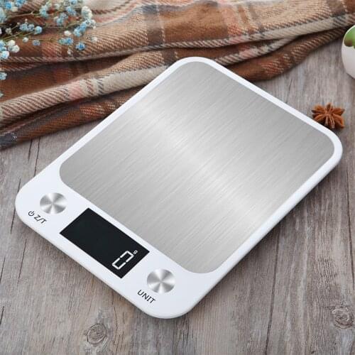 LCD Display 5kg/1g Multi Function Digital Food Kitchen Scale Portable Stainless Steel Weighing Cooking Tools Balance
