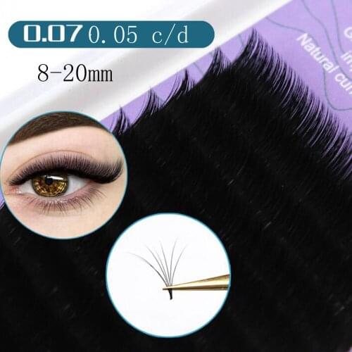 NEW Easy Fan Lashes Bloom Eyelash Extension Austomatic Flowering Fast Fan Self-Making Premade Volume Lashes Soft Makeup