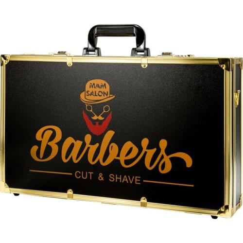 New luxury hairdressing toolbox portable password hairdressing suitcase scissors box oil head clippers tool storage suitcase