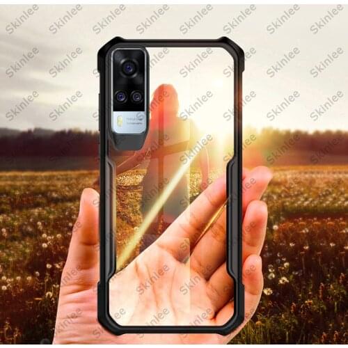 Skinlee For VIVO Y51 Case Official Original Shockproof Clear With Soft Frame Airbag Cover For VIVO Y31 V20 Pro SE Case Y53S