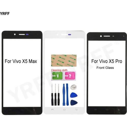 For Vivo X5 Max Front Glass Touth Panel For Vivo X5 Pro (No Touch Screen) Outer Glass Cover Repair Assembly Parts