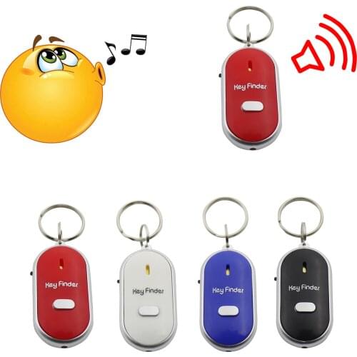 Anti-lost Whistle Keychain Key Finder Flashing Remote Kids Key Bag Wallet Locators Alarm Reminder Phone Find Anti-theft Tracker