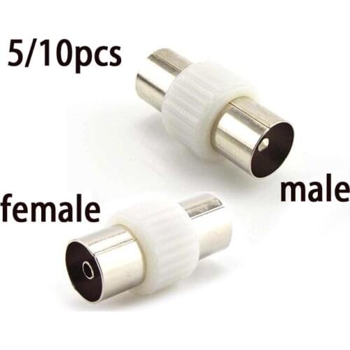 Male to Male Female to Female TV Plug jack for Antennas TV RF Coaxial Plugs Adapter Connector Coax Converter