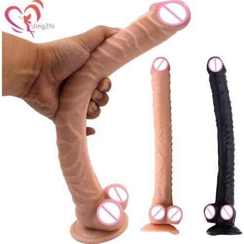 JingZhi Realistic Dildo for Women Strap on Pants Huge Dildo for Anal Sex Toys Dick Penis with Suction Cup Dildo Adult Products18