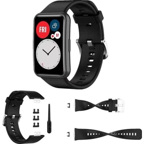 Silicone strap for Huawei Watch FIT band Smart watch sports bracelet correa with watch protection case for huawei Watch Fit band