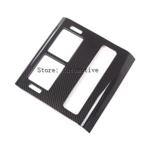 Carbon Fiber Style For Landrover Range Rover Sport RR Sport 2014-2017 ABS Plastic Rear Row AC Outlet Frame Cover Trim