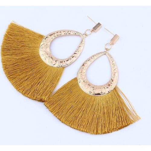 LEADERBEADS 2019 High Quality Water Drop Tassel Earrings Bridal Handmade Fringe Pendant Dangle Earrings Valentines Day Gift