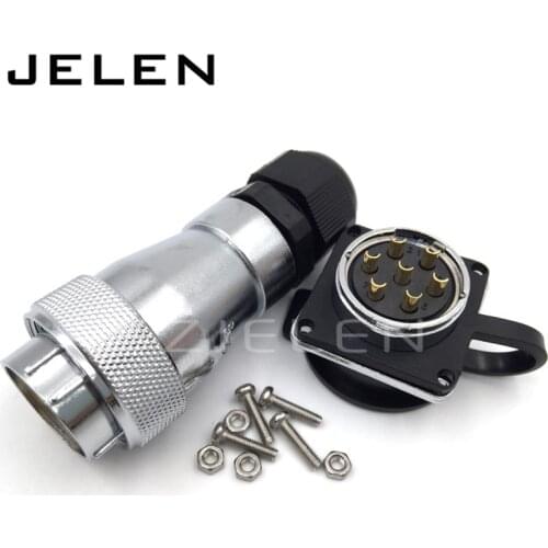 WF28 serie 7pin aviation plug socket connector, ip67, waterproof connector 7pin outdoor male female