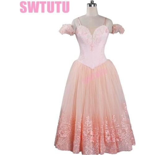 New Arrival!light pink ballerina tutu dress for women giselle ballet tutu dress costumes adult tutu ballerina dress kidsBT9089