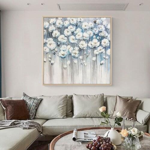 100% Hand Painted Modern Oil Painting Wall Pictures Abstract Wall Art Flower Tree Decor Big Size Oil painting On Canvas Pictures