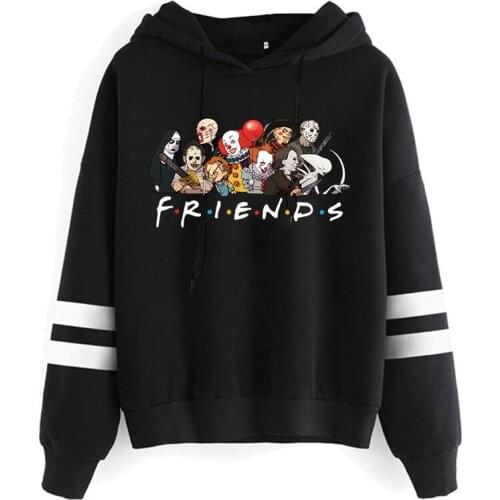 2021 Friends Tv Show Funny Cartoon Hoodies Women Best Friends Graphic Ullzang Fashion Streetweat Sweatshirt 90s Hoody Female