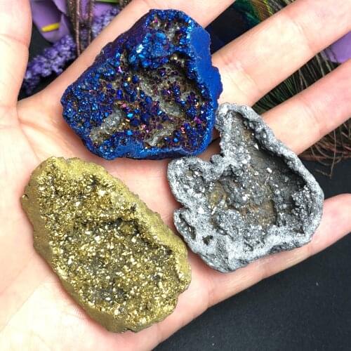 3Pcs Natural irregular natural formation of mineral caves, beautiful arts and crafts home decoration