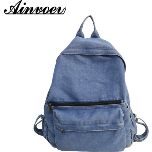 Ainvoev Women's Denim Backpacks