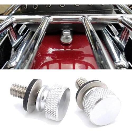 Motorcycle Accessories For Harley Davidson 1996-2020 2 PCS 1/4 inches Rear Fender Seat Bolt Seat Screw Nut Mount Knob Nut