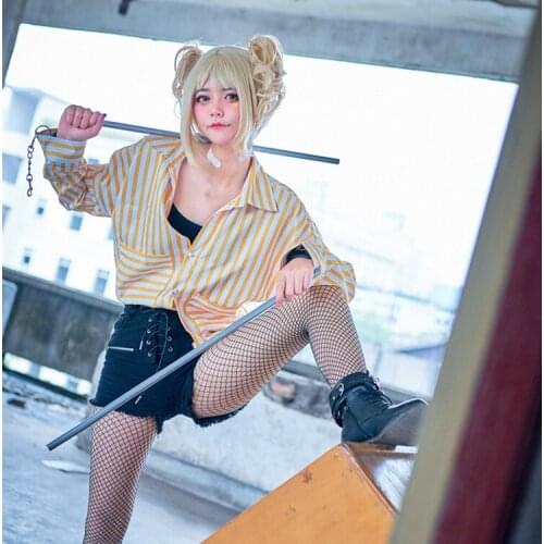 Anime Boku No Hero My Hero Academia Himiko Toga Cosplay Shirts Shorts Girls Lolita Cloth Blouse Himiko Toga Harajuku Street Gift