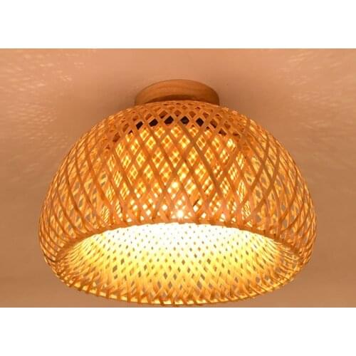 Chinese Style Bamboo Ceiling Lamp Handmade Hight Quality Ceiling Hanging Lamp Loft Kitchen Dining Room Restaurant Ceiling Lights