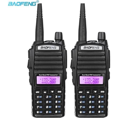 Baofeng UV-82 Dual Band VHF 136-174MHz/UHF 400-520MHz Portable Hand Held Walkie Talkie Long Range Amateur Two-Way Ham Radio