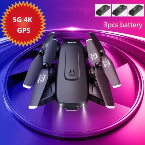 Drone With 4K Dual Camera WIFI FPV Drone 5G GPS Position Smart Follow 1KM Control Distance Gesture Vedio With Led Light Aircraft