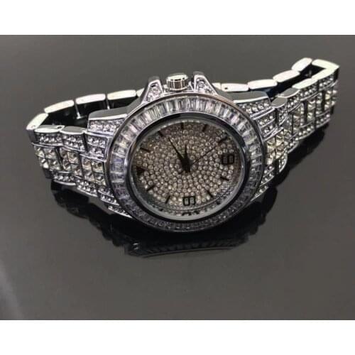 Custom logo watch mens and womens rose gold, platinum, gold case