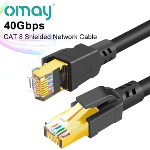 OMAY Ethernet Cable RJ45 Cat7 Lan Cable FTP RJ 45 Network Cable for Cat6 Compatible Patch Cord for Modem Router Cable Ethernet