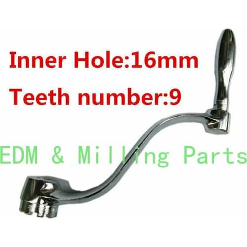 Milling Machine Elevating Knee 9 Teeth Crank CNC Mill Handle Tool For Bridgeport