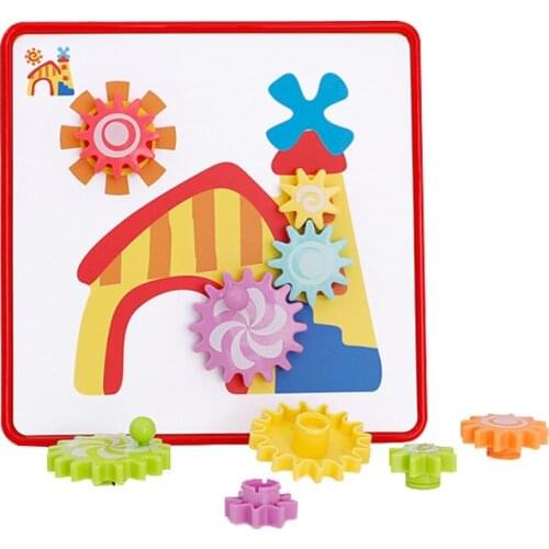 Gear Mosaic Mushrooms Nails Kids Toy for Baby Montessori Materials Educational Toys For Children Creative Design Matching Blocks