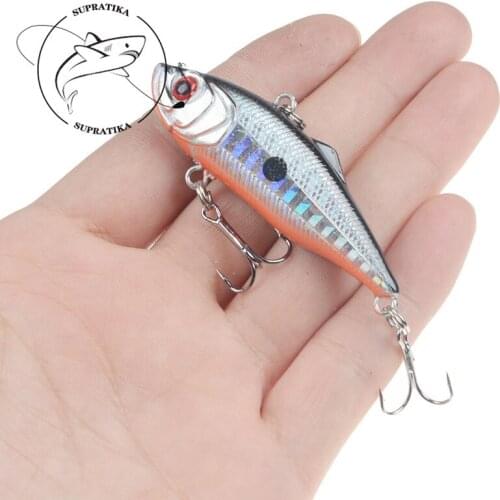 Artificial VIB Sinking Wobblers 6cm/11g High Quality Plastic Fishing Lure 3D Eyes Anti-Corrosion Bionic Fishing Lure Hard Bait