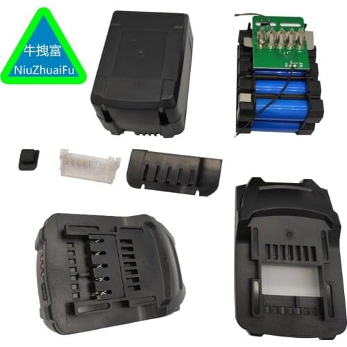 Lithium Battery Shell For Metabo 18V Li-ion Battery plastic Case materials Circuit Board PCB LED Indicator Box Housing