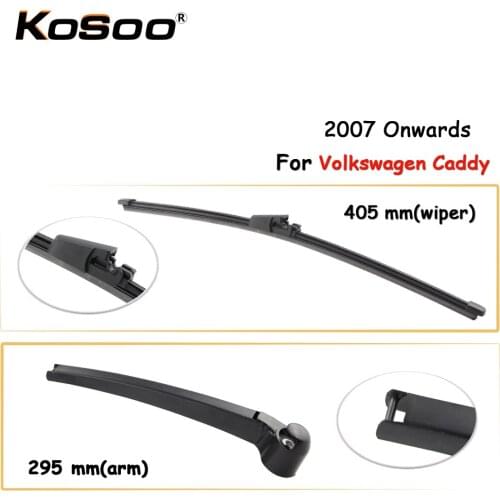 KOSOO Auto Rear Car Wiper Blade For Volkswagen Caddy,405mm 2007 Onwards Rear Window Windshield Wiper Blades Arm,Car Accessories