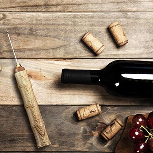 Creative Party Red Wine Opener Air Pressure Cork Popper Bottle Stainless Steel Pin Type Pumps Corkscrew Cork Out Tools Remover