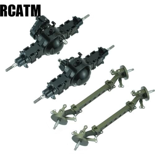 Metal Rear/Through/Unpowered Axle for 1/14 Tamiya RC Truck Tipper Scania MAN Actros Volvo Benz Lesu 3363 R620