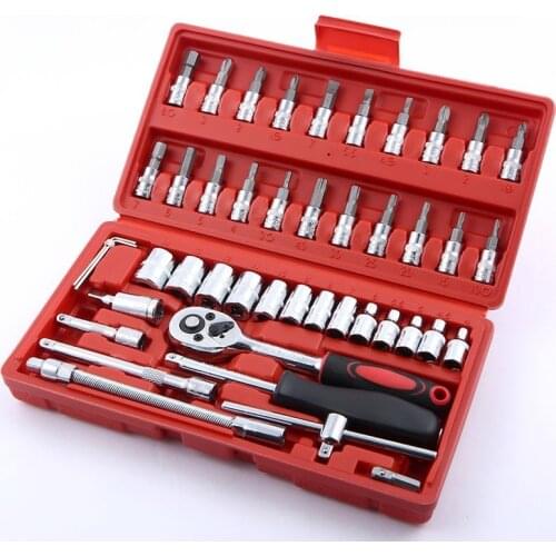 Car Repair Hand Tools Socket Wrench Set Universal Key Ratchet Wrench Kit Ratchet Wrench Motorcycle Ratchet Bike Repair Tool