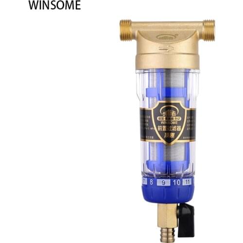 Water Pre Filter Carry Wipers Euro-Standard Brass 30Years Lifitime Purifier Whole Hous 1/2inch 3/4inch 1inch Cocina Accesorio